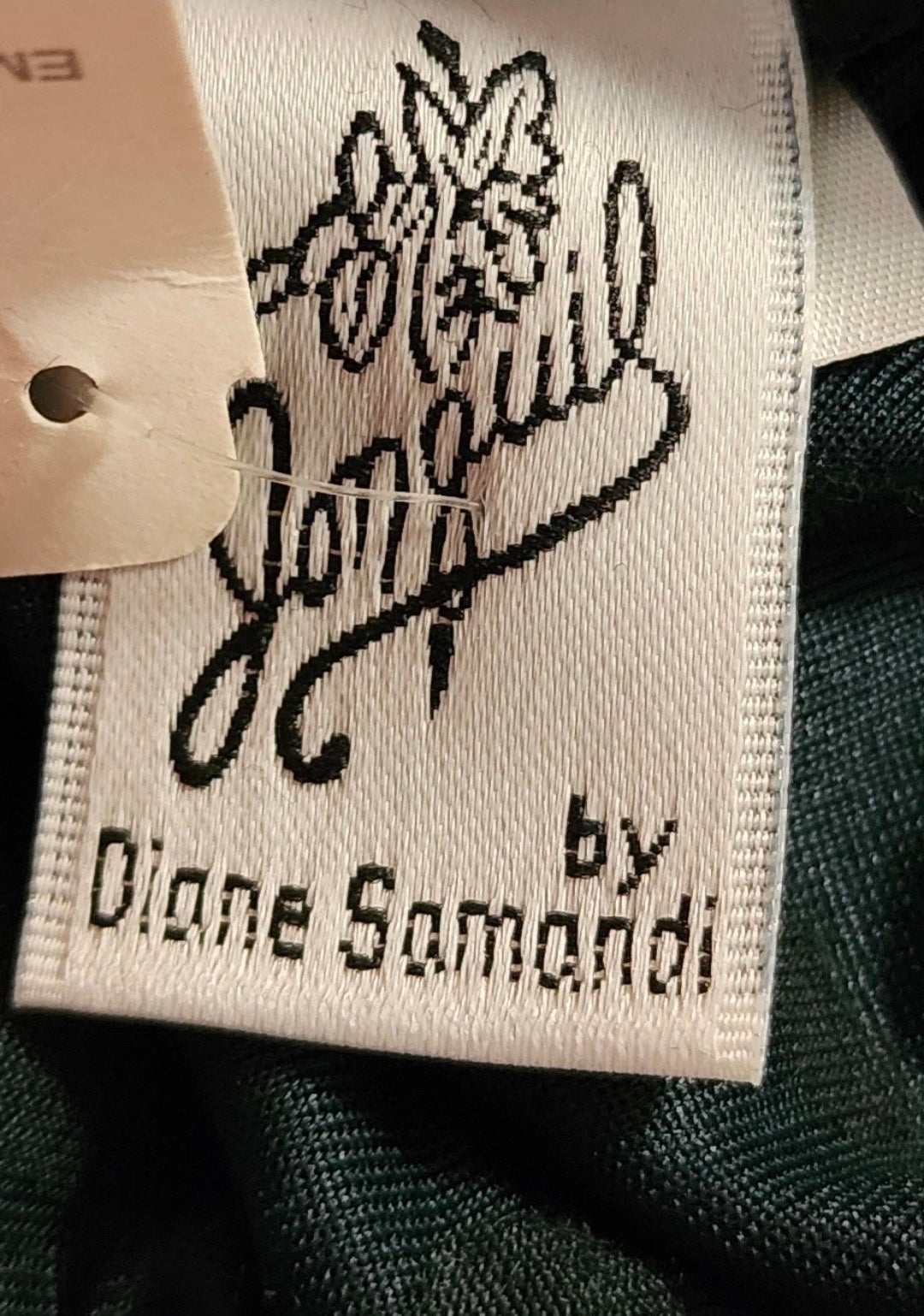 Jonquil by Diane Samandi Black Burnout Velvet Top - Size S