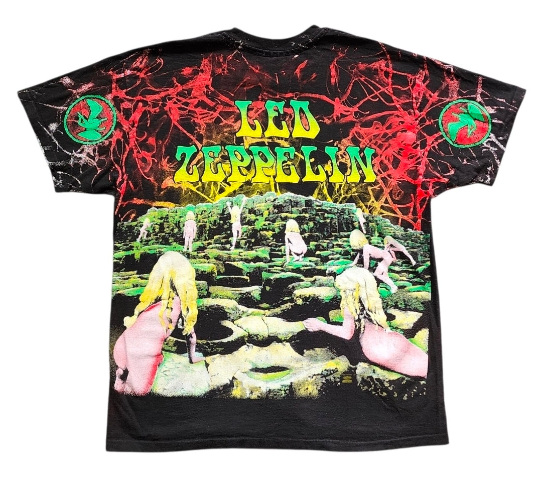 Vintage Led Zeppelin Houses of the Holy All Over Print Single Stitch T-Shirt XL
