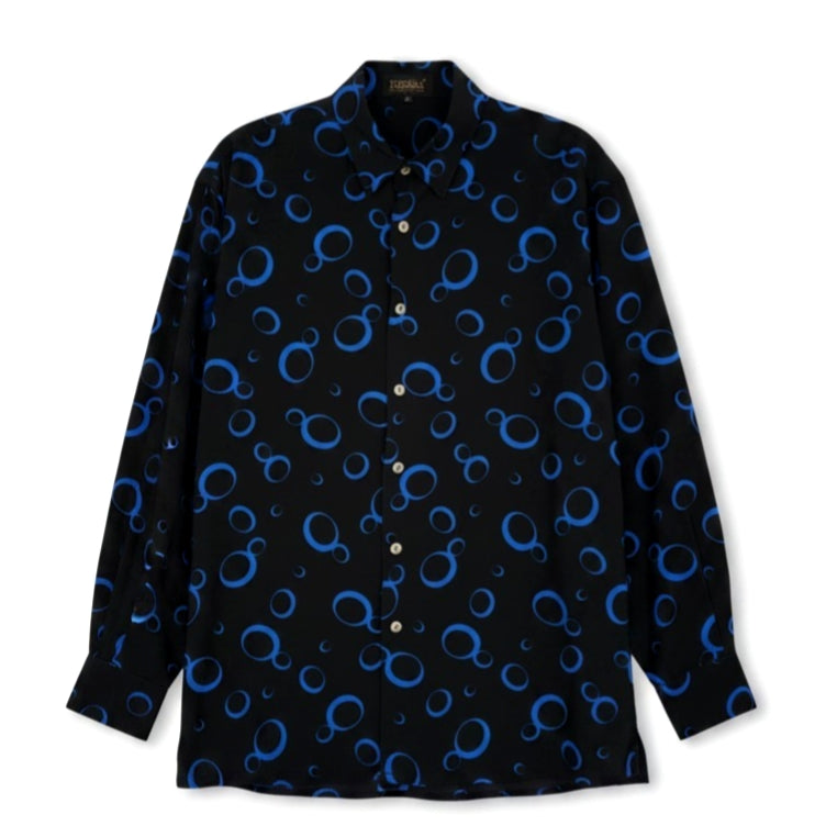 Bassiri Uomo for Bernini Beverly Hills Geometric Button Down Shirt - Size L